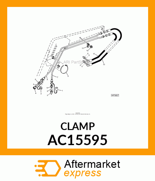 CLAMP, CLAMP,HOSE CLAMP, HOSE AC15595