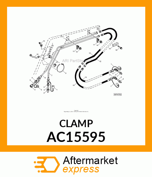 CLAMP, CLAMP,HOSE CLAMP, HOSE AC15595