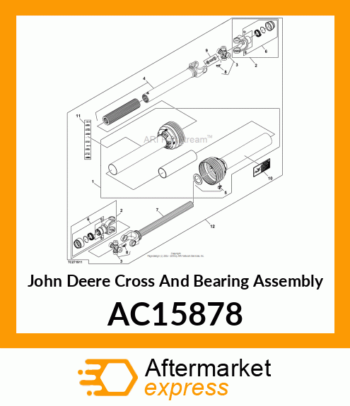 CROSS AND BEARING ASSEMBLY AC15878