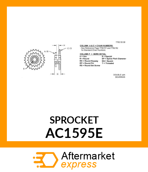 SPROCKET AC1595E