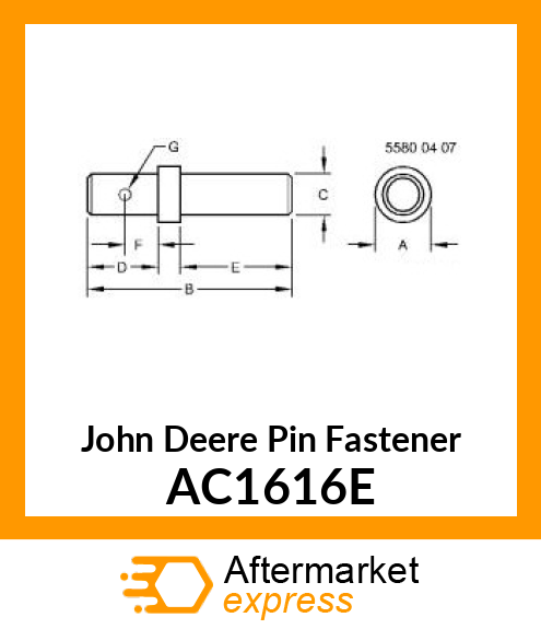 PIN FASTENER AC1616E