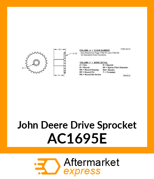 SPROCKET AC1695E