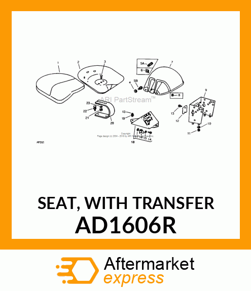 SEAT, WITH TRANSFER AD1606R
