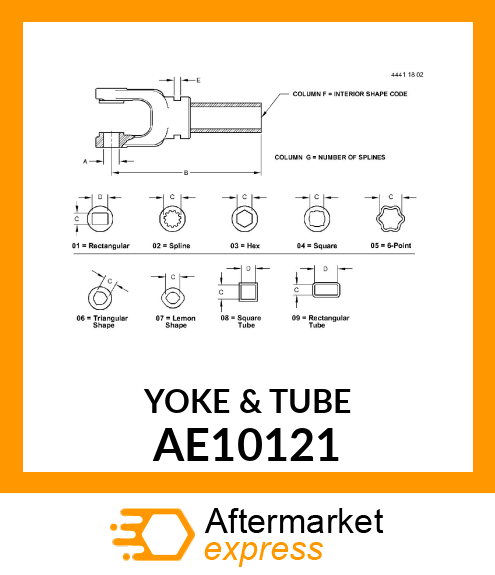 Yoke With Tube AE10121