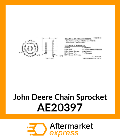 CHAIN SPROCKET AE20397