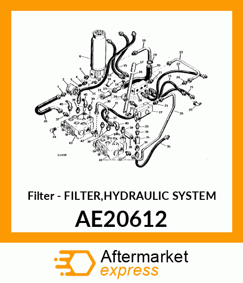 Filter - FILTER,HYDRAULIC SYSTEM AE20612