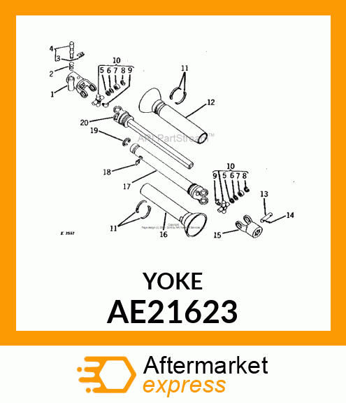 YOKE WITH TUBE AE21623