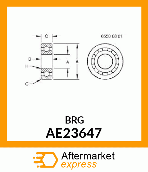 BEARING, BALL AE23647