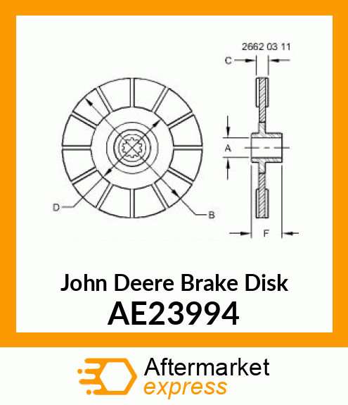 BRAKE DISK AE23994