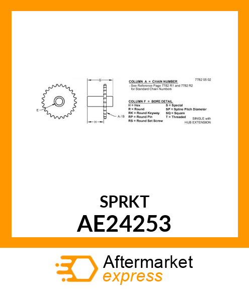 Chain Sprocket AE24253