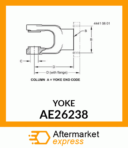 Universal Joint Yoke AE26238