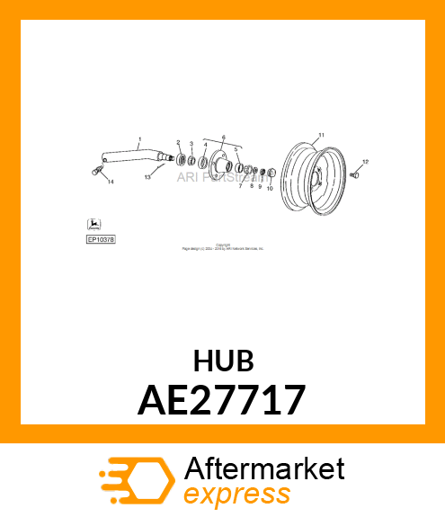 HUB, (R.H. WHEEL) AE27717