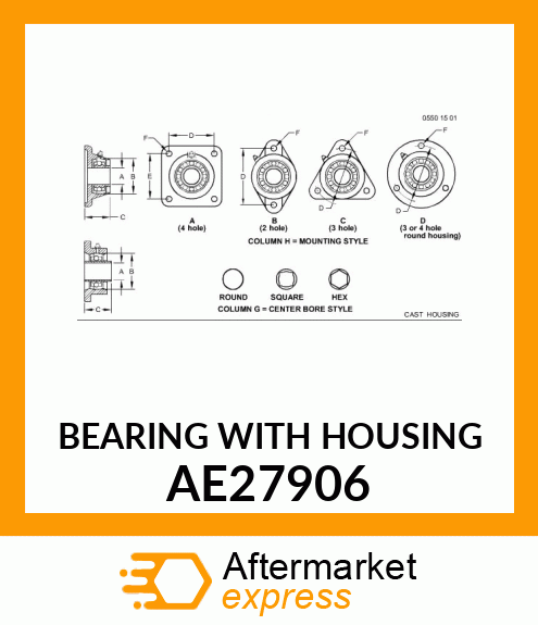 BEARING WITH HOUSING AE27906