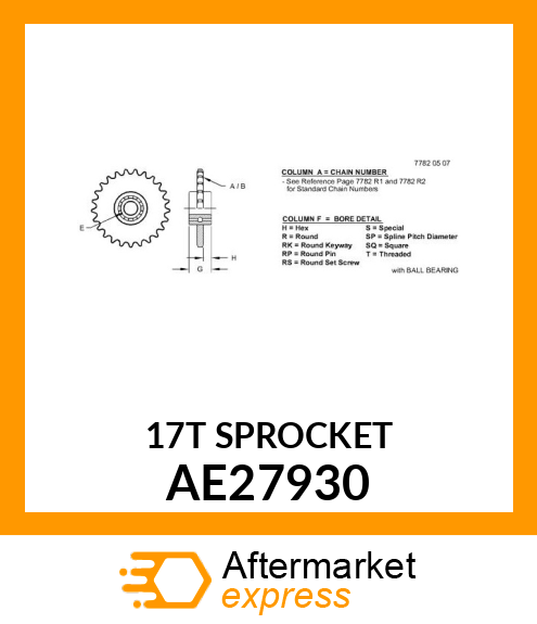 CHAIN SPROCKET AE27930