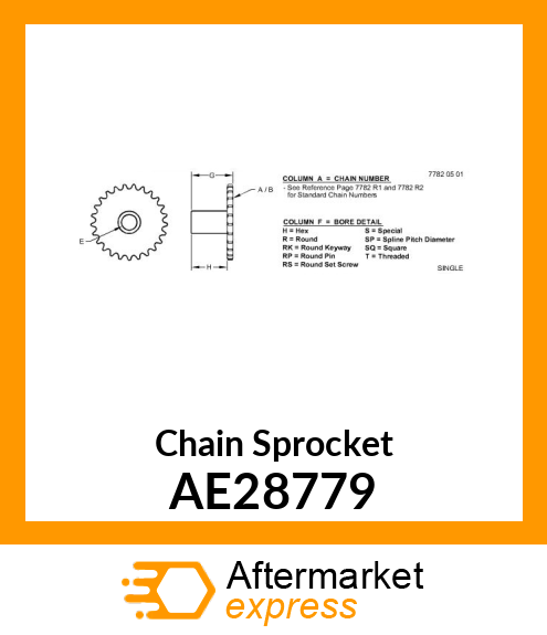 Chain Sprocket AE28779