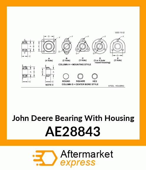 BEARING, R.H. PICKUP AE28843