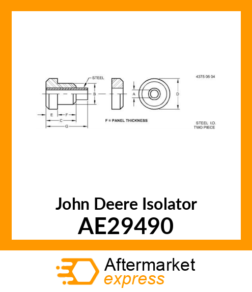 SUPPORT, PLATFORM (ISOLATOR) AE29490