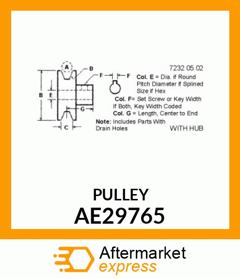 PULLEY AE29765