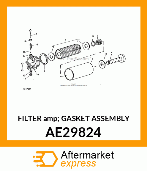 FILTER amp; GASKET ASSEMBLY AE29824