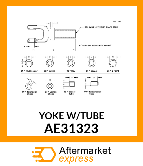 Yoke With Tube AE31323