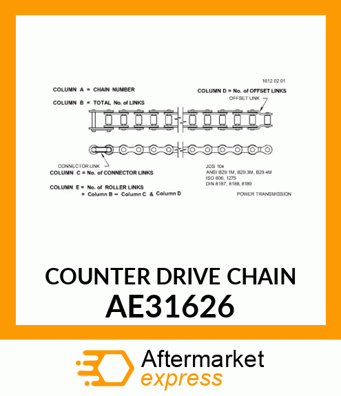 COUNTER DRIVE CHAIN AE31626