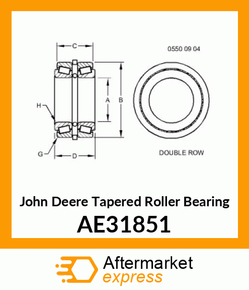 PREADJUSTED SPACER BEARING ASSEMBLY AE31851