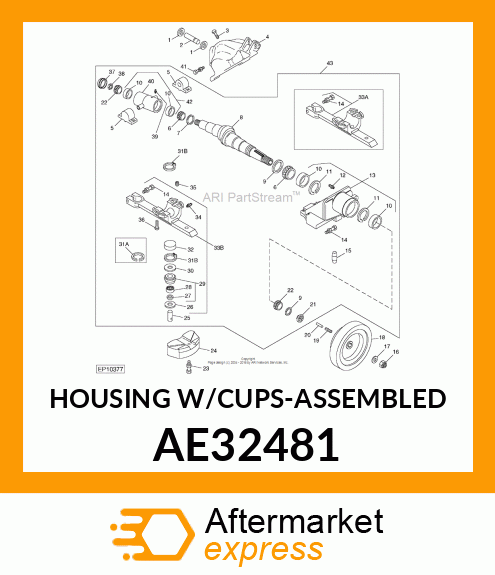 HOUSING W/CUPS AE32481