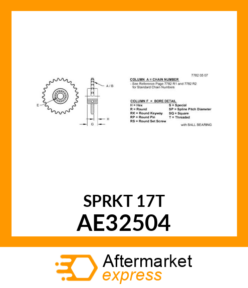 CHAIN SPROCKET AE32504