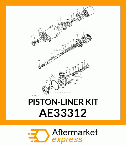 Piston Liner Kit AE33312