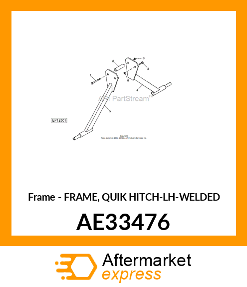 Frame - FRAME, QUIK HITCH-LH-WELDED AE33476