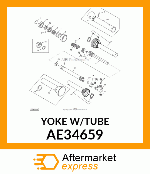 YOKE W/TUBE AE34659