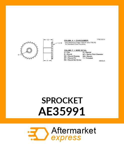 Chain Sprocket AE35991