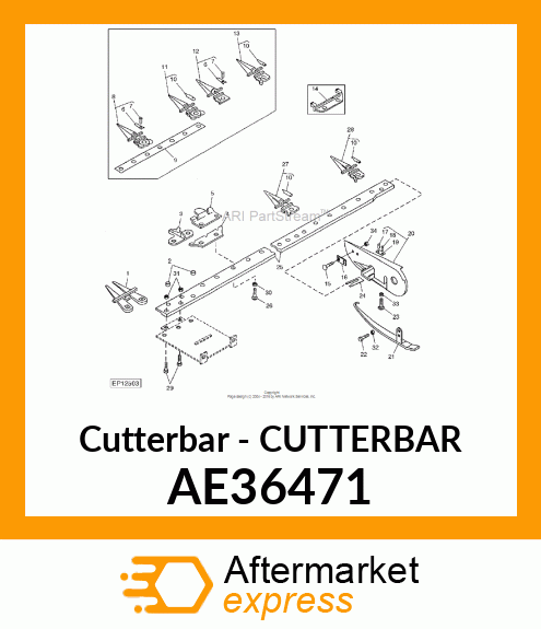 Cutterbar - CUTTERBAR AE36471