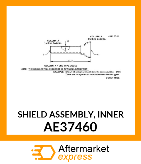 SHIELD ASSEMBLY, INNER AE37460