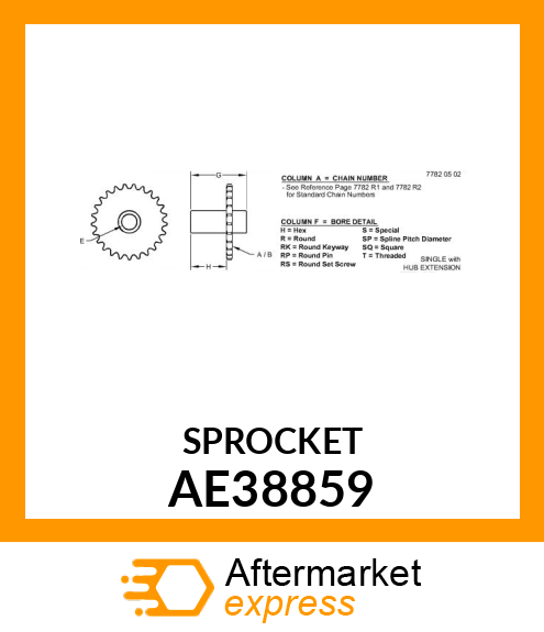 SPROCKET AE38859