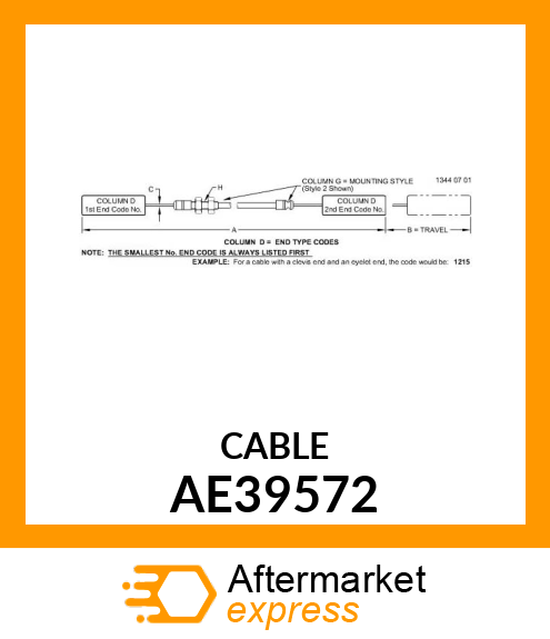 CABLE (ENGINE STOP) AE39572