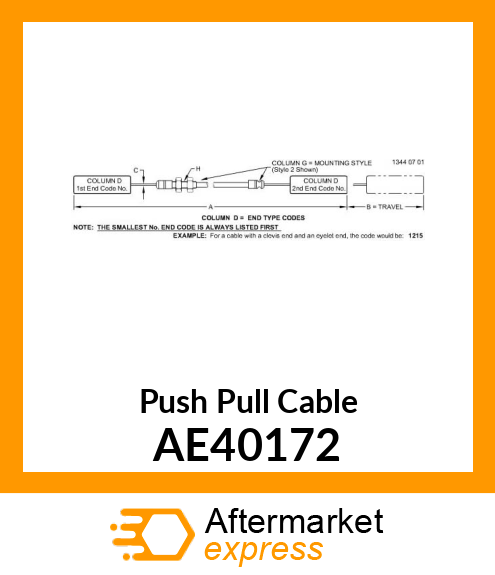 Push Pull Cable AE40172
