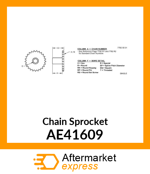 Chain Sprocket AE41609