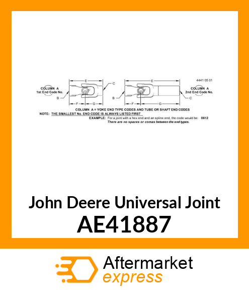 JOINT, UNIVERSAL (CAT NO.3) AE41887