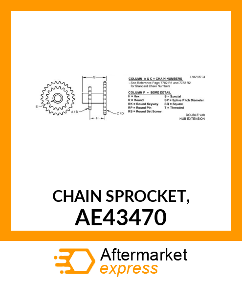 Chain Sprocket AE43470