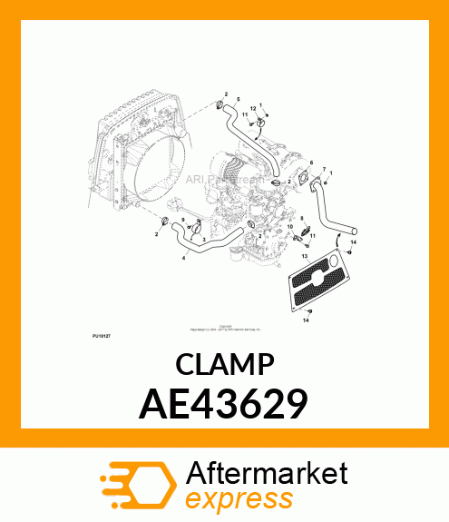 CLAMP, HOSE AE43629