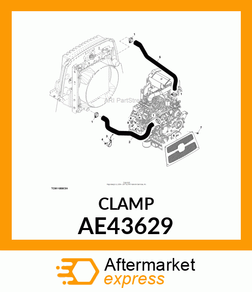 CLAMP, HOSE AE43629