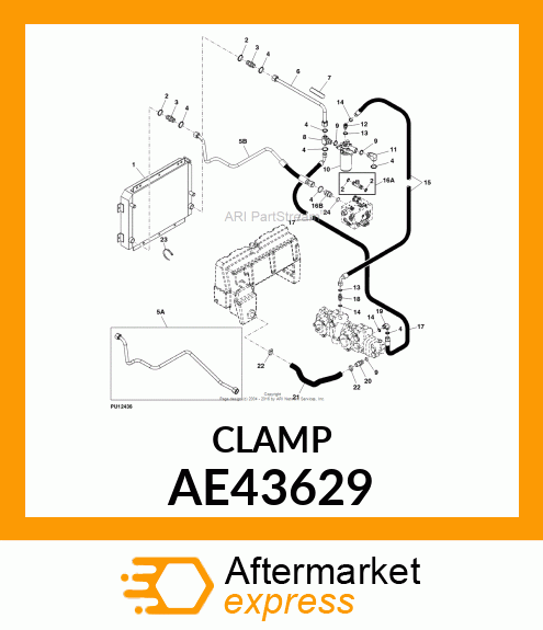 CLAMP, HOSE AE43629