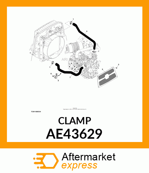 CLAMP, HOSE AE43629