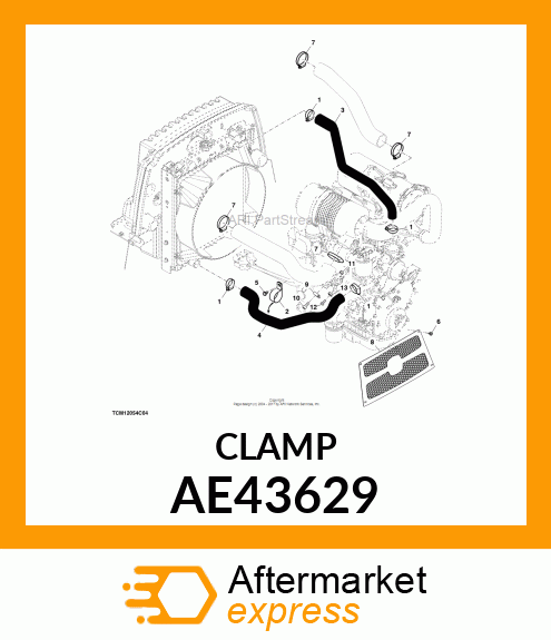 CLAMP, HOSE AE43629