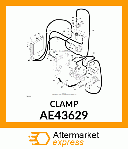 CLAMP, HOSE AE43629