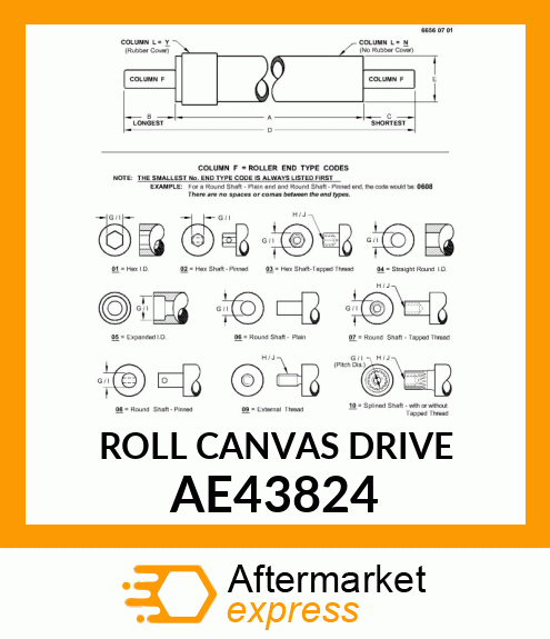 ROLL (CANVAS DRIVE) AE43824