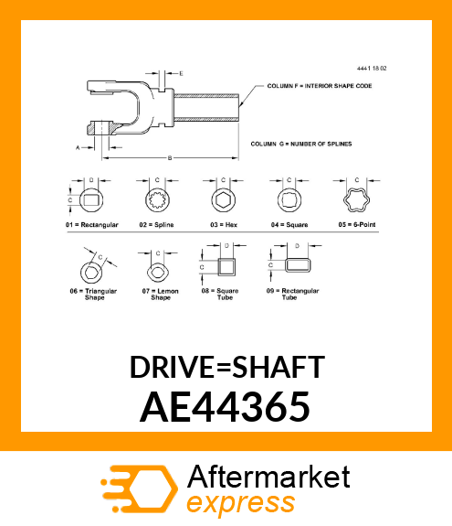 Yoke With Tube AE44365