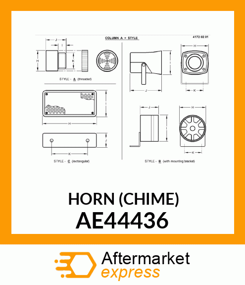 HORN (CHIME) AE44436