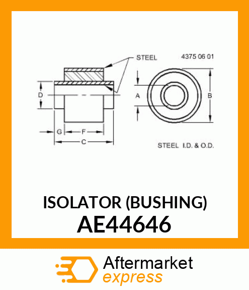 ISOLATOR (BUSHING) AE44646